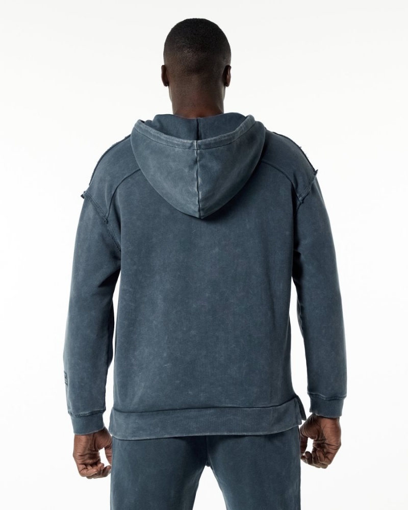 Sweat a Capuche Alphalete Very Terry Hoodie Bleu Homme | AXD-22664606