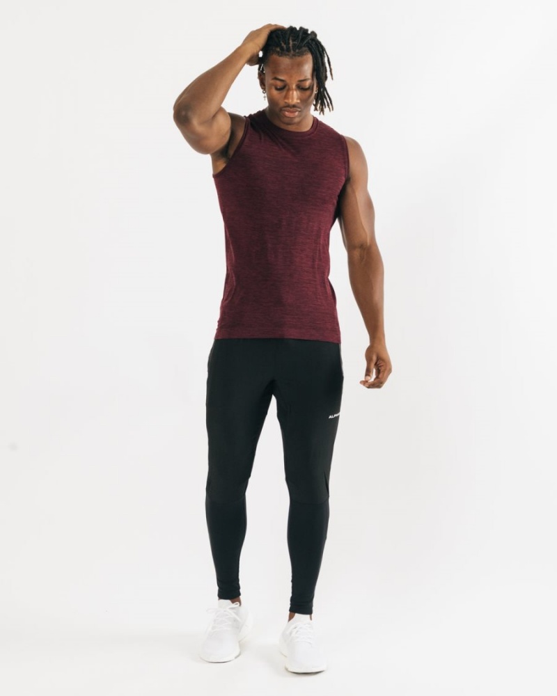 Debardeur Alphalete Hero Tank Noir Homme | GAQ-96231876