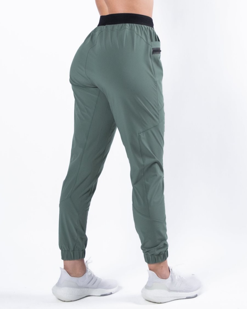 Pantalon Jogging Alphalete Studio Pant Vert Femme | ZIT-63091407