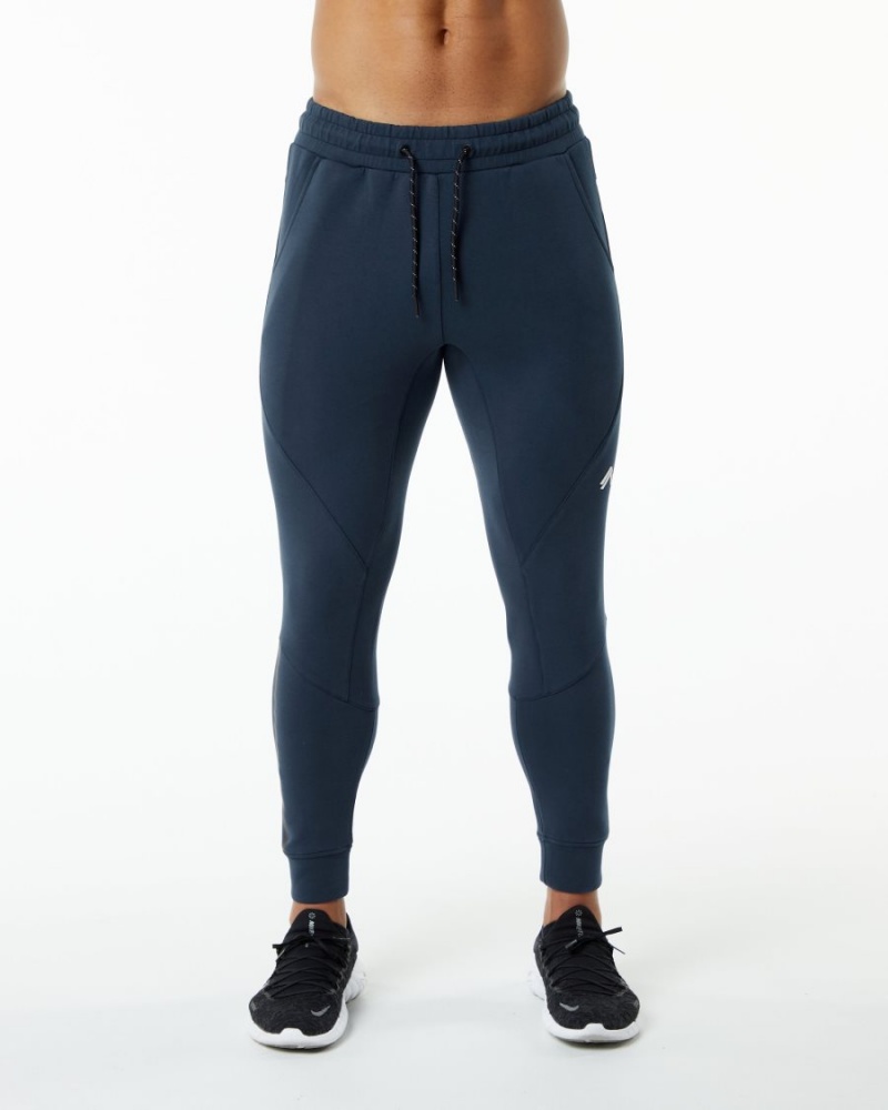 Pantalon Jogging Alphalete ELMTS Cuffed Jogger Bleu Marine Homme | KIS-42794510