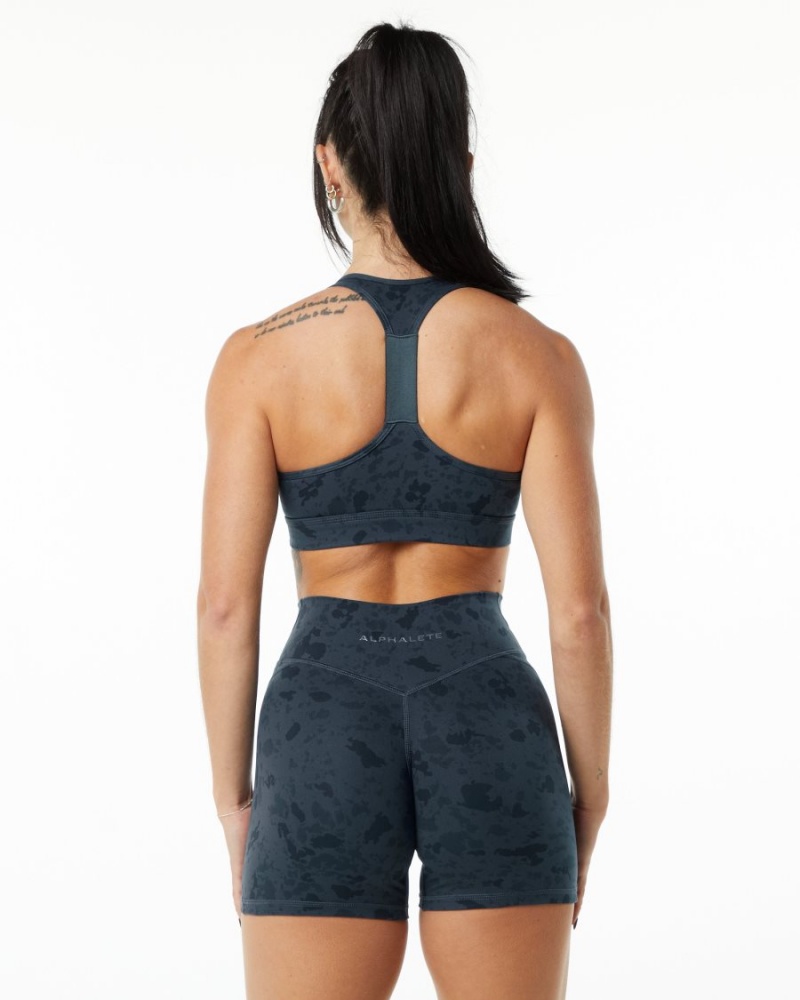 Soutien Gorge Sport Alphalete Surface Wrap Bra Bleu Femme | BMB-91888513