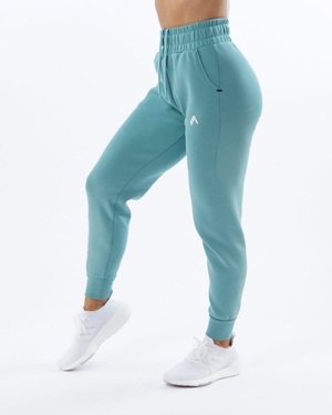 Pantalon Jogging Alphalete ELMTS Cuffed Jogger Teal Femme | VAU-40817088