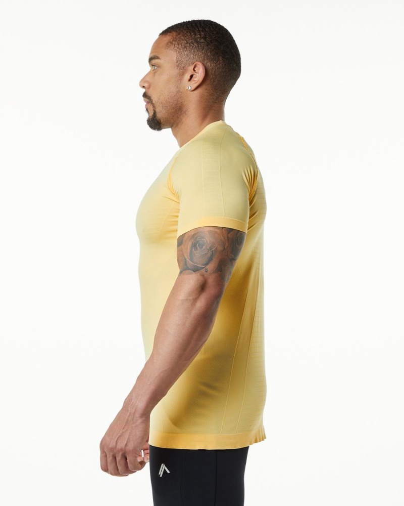 Chemises Alphalete Hero Tee Faded Honey Homme | CWQ-55341189