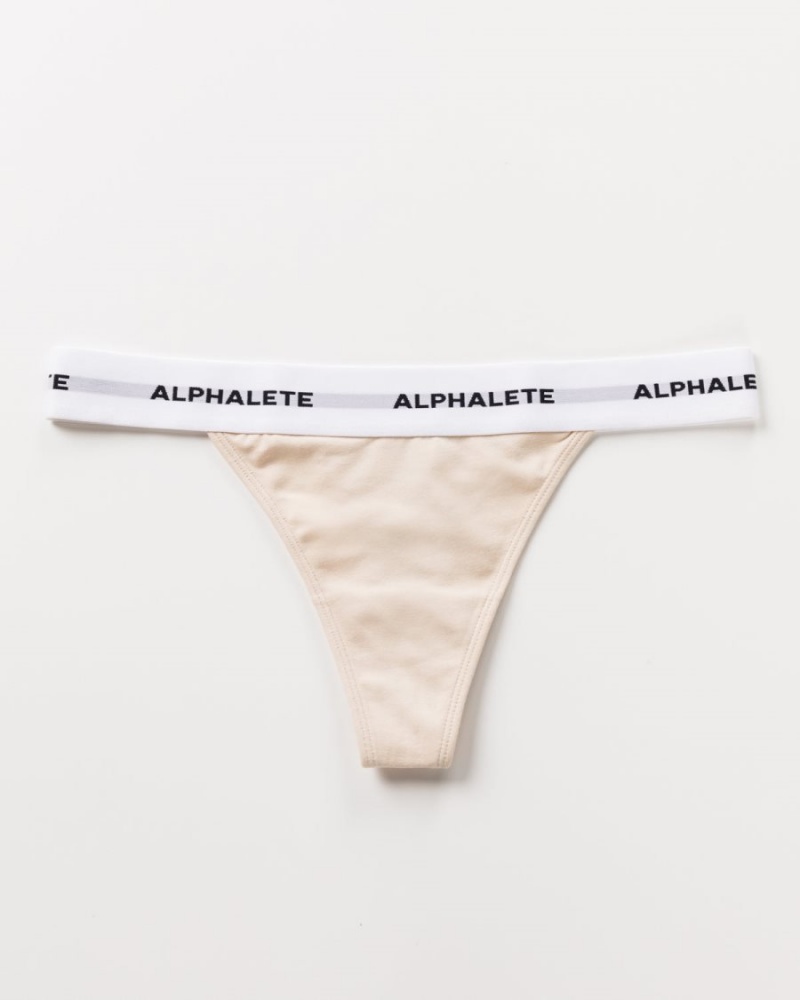 Sous Vêtement Alphalete Acute Lanières Vanilla Femme | YBX-49066542