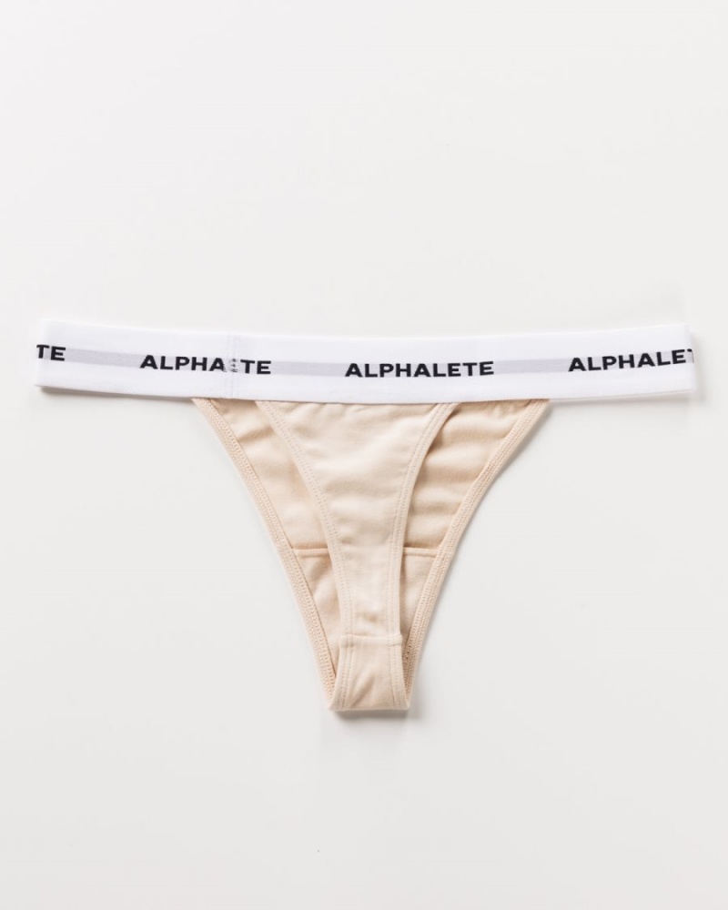 Sous Vêtement Alphalete Acute Lanières Vanilla Femme | YBX-49066542