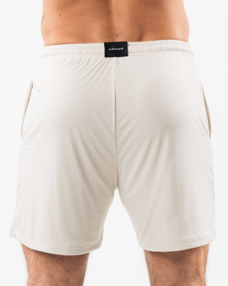 Short Alphalete LDB More Mesh Corta 6" Sea Shell Homme | LOK-04344105