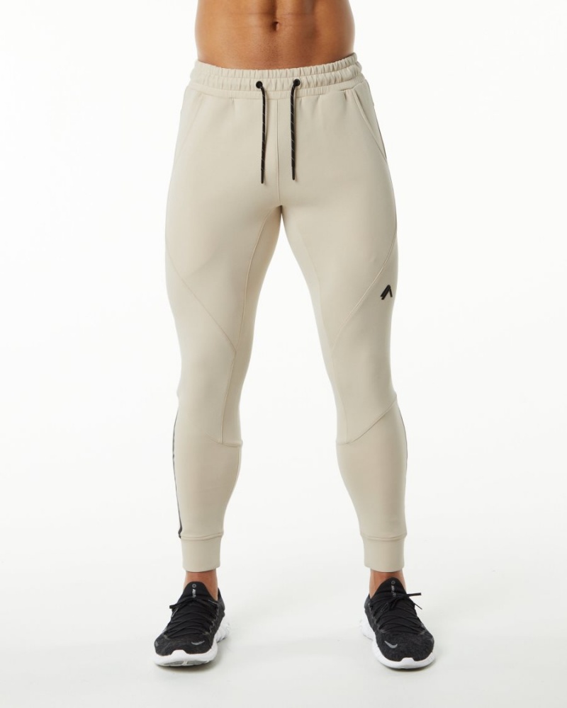 Pantalon Jogging Alphalete ELMTS Cuffed Jogger Vanilla Homme | NYW-77908842