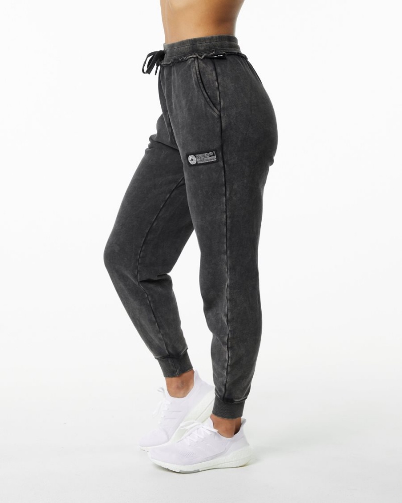 Pantalon Jogging Alphalete Very Terry Jogger Onyx Femme | RGB-45401184