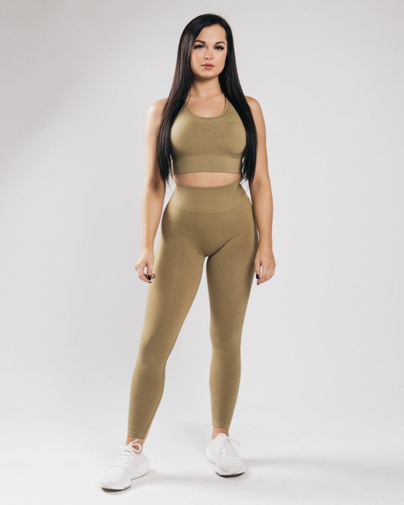 Leggings Alphalete Amplify Legging Doré Femme | KMY-85859070