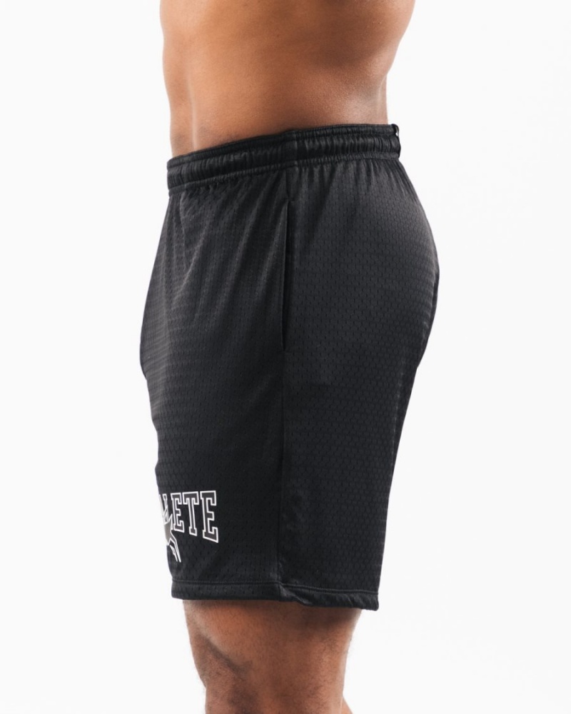 Short Alphalete Wolf Head Mesh Corta 6" Noir Homme | ZTH-35855728