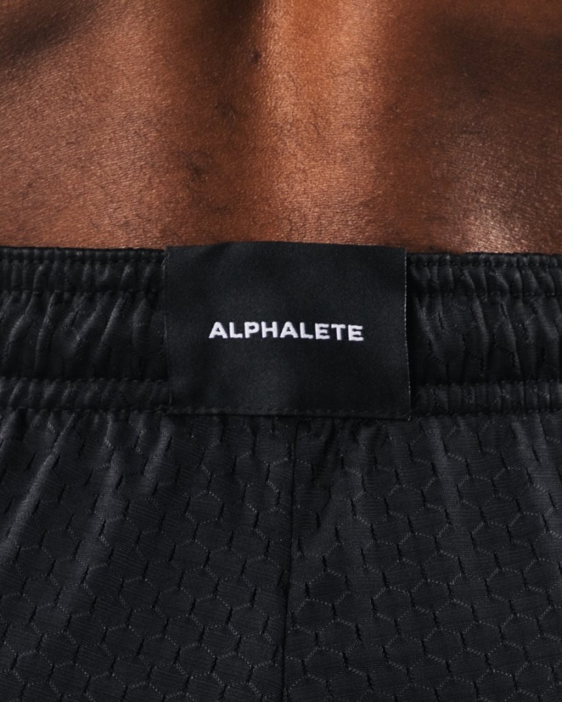 Short Alphalete Wolf Head Mesh Corta 6" Noir Homme | ZTH-35855728