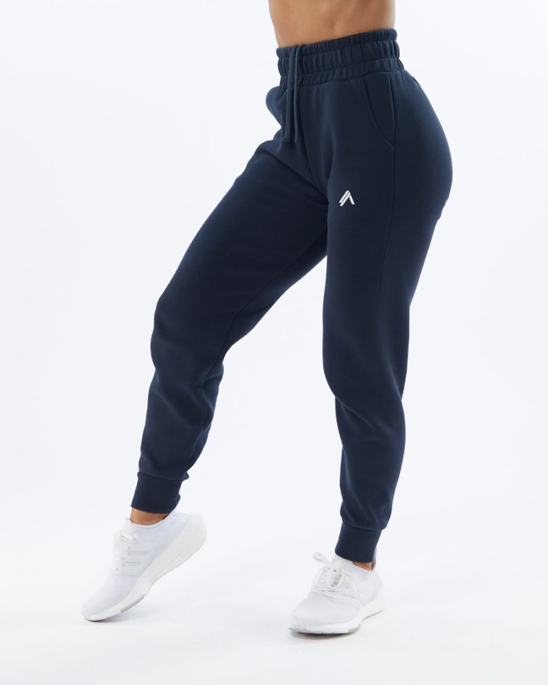 Pantalon Jogging Alphalete ELMTS Cuffed Jogger Bleu Marine Femme | ROV-70516883