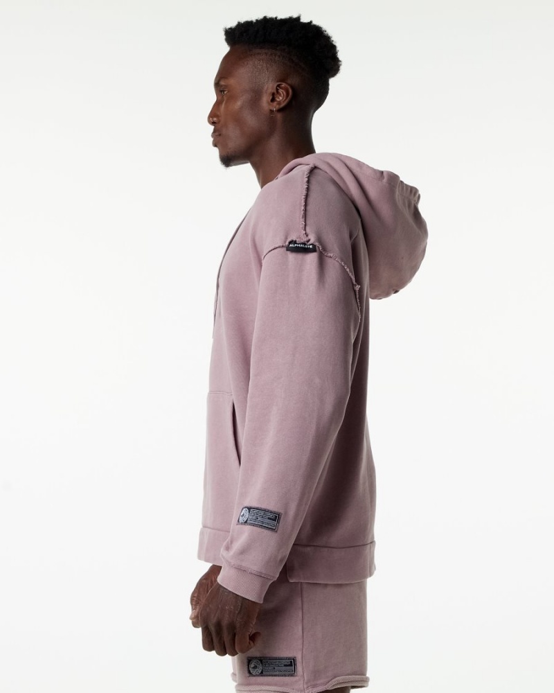 Sweat a Capuche Alphalete Very Terry Hoodie Rose Homme | FBP-48326408