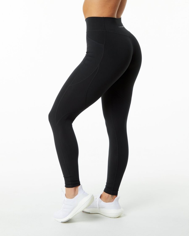 Leggings Alphalete Surface Pocket Legging 29" Noir Femme | OHS-74128140