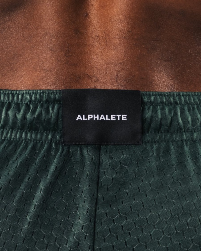 Short Alphalete Wolf Head Mesh Corta 6" Evergreen Homme | MAF-93224503