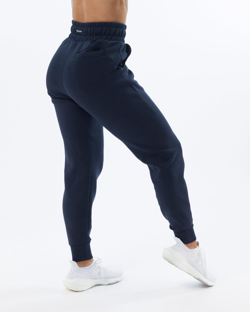 Pantalon Jogging Alphalete ELMTS Cuffed Jogger Bleu Marine Femme | ROV-70516883