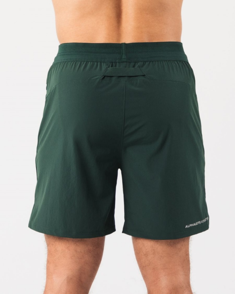 Short Alphalete Studio Corta 6" Evergreen Homme | ZTY-34663849