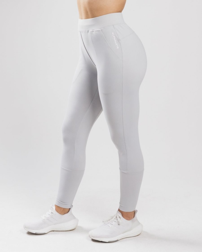 Pantalon Jogging Alphalete Trace Jogger Argent Femme | ZJH-02888014