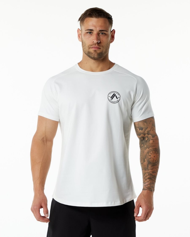 Chemises Alphalete Dynasty Tee Blanche Homme | HZH-04286302