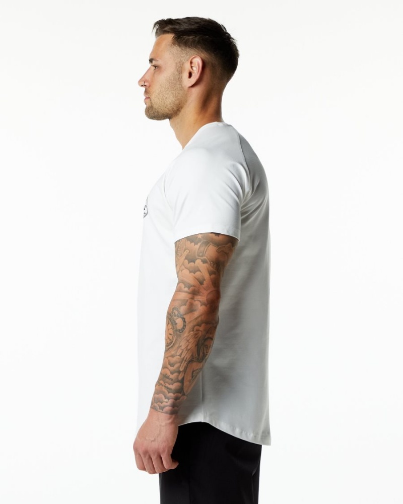 Chemises Alphalete Dynasty Tee Blanche Homme | HZH-04286302