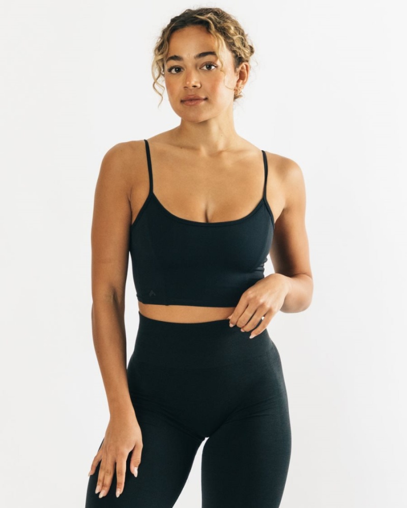 Debardeur Alphalete Ultrasoft Allure Tank Noir Femme | INB-61249115