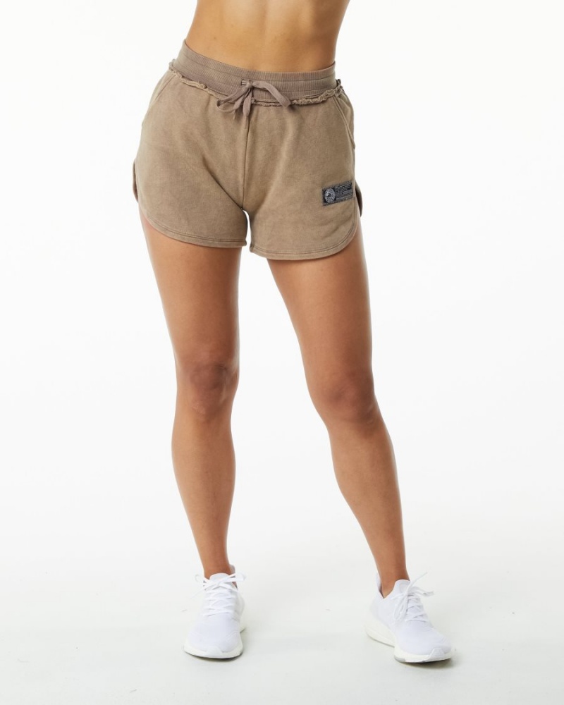 Short Alphalete Very Terry Corta Smokey Quartz Femme | BWK-37760761