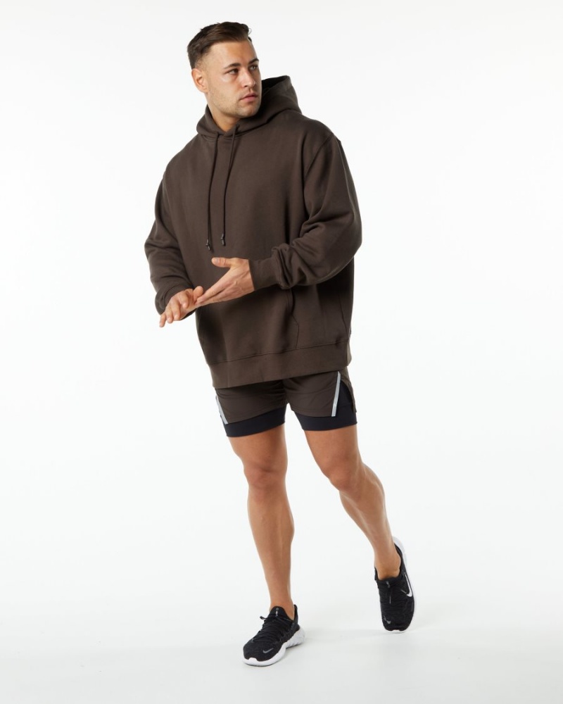 Sweat a Capuche Alphalete Unity Hoodie Marron Homme | IHM-06120757