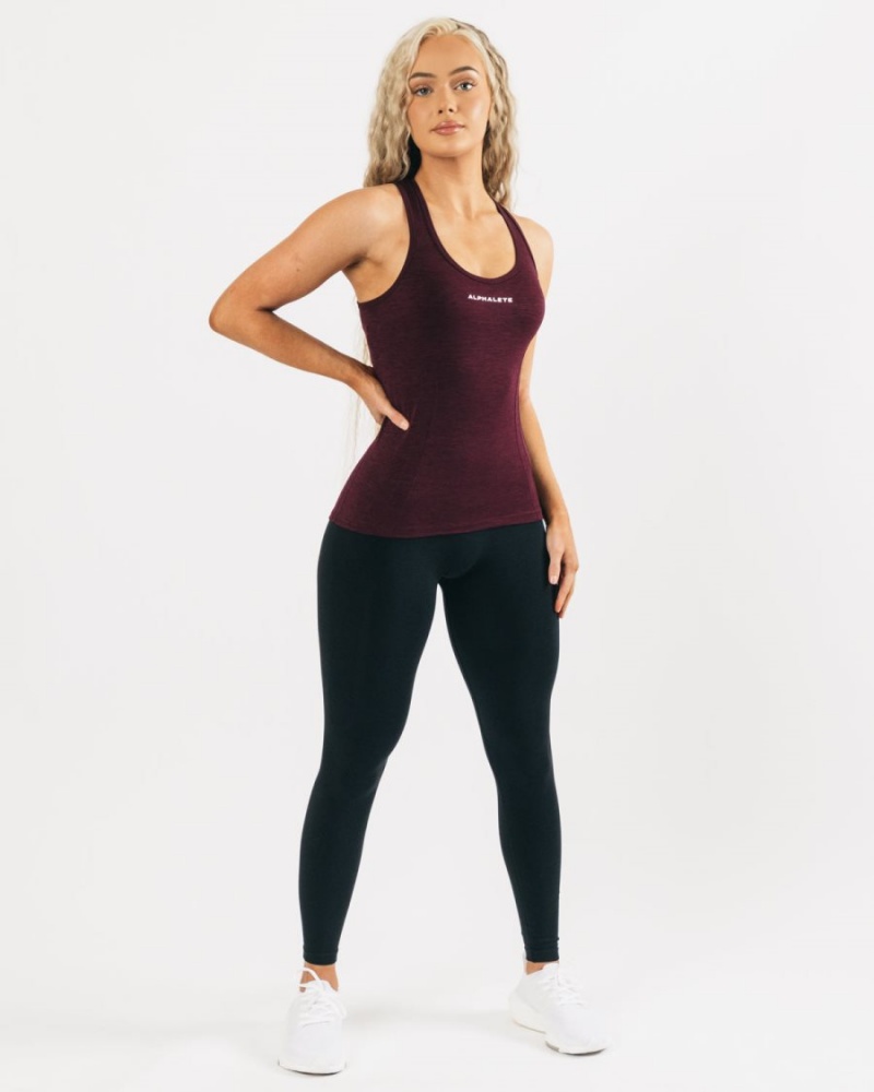 Debardeur Alphalete Seamless Tank Noir Femme | VZZ-15617599