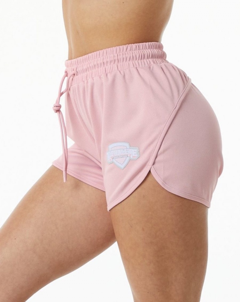 Short Alphalete Varsity Corta 3.25" Rose Femme | PVD-29616347