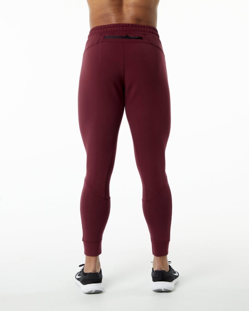 Pantalon Jogging Alphalete ELMTS Cuffed Jogger Bordeaux Homme | CXZ-28308548