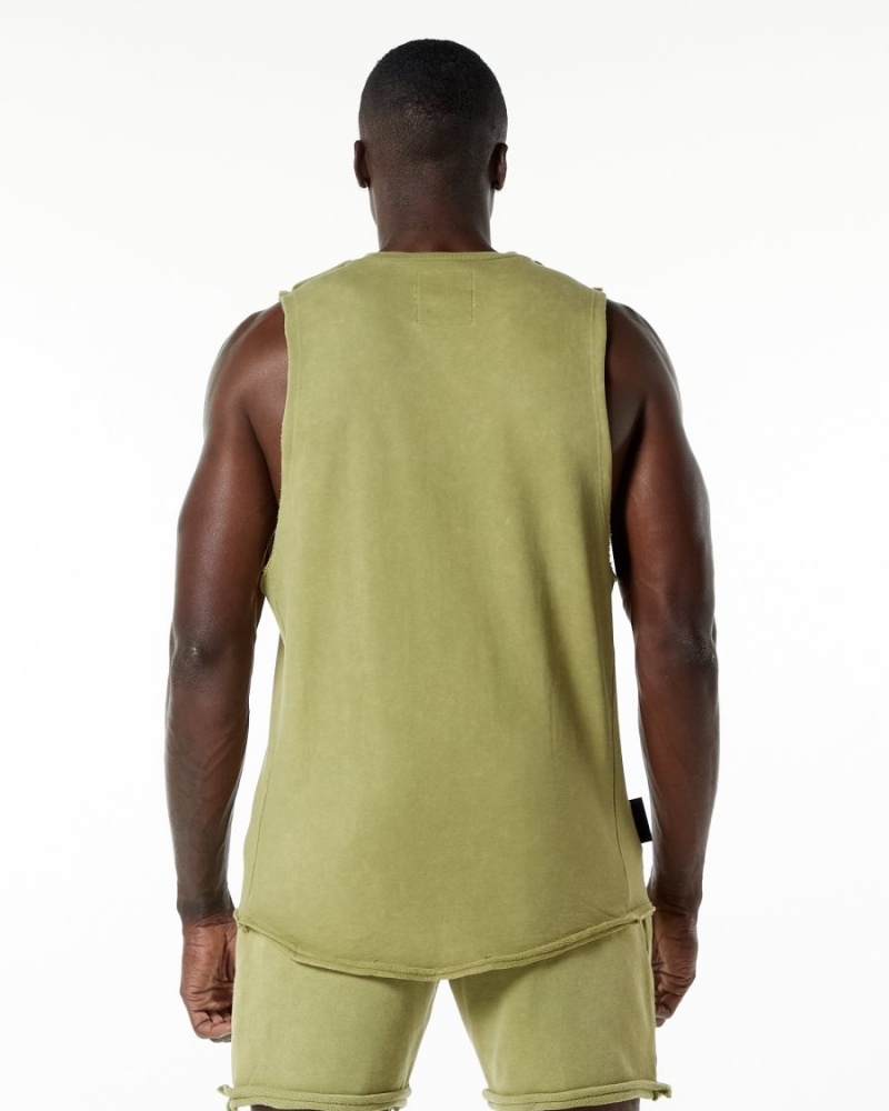 Stringers Alphalete Very Terry Cutoff Vert Homme | VQH-07723687