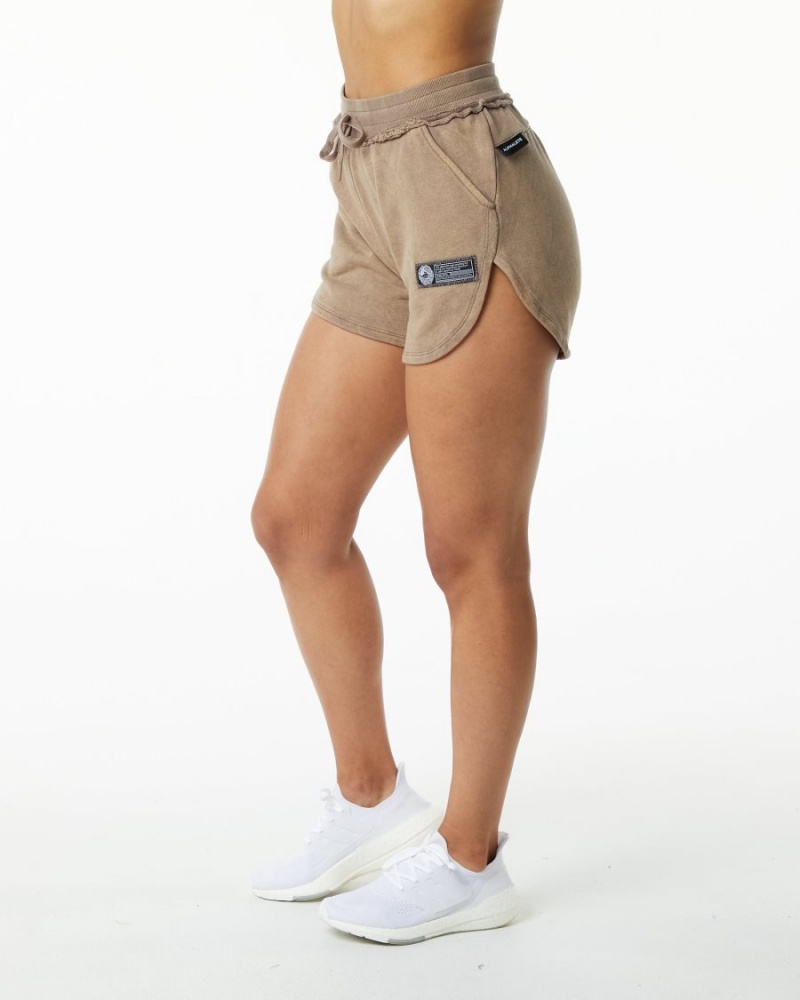 Short Alphalete Very Terry Corta Smokey Quartz Femme | BWK-37760761