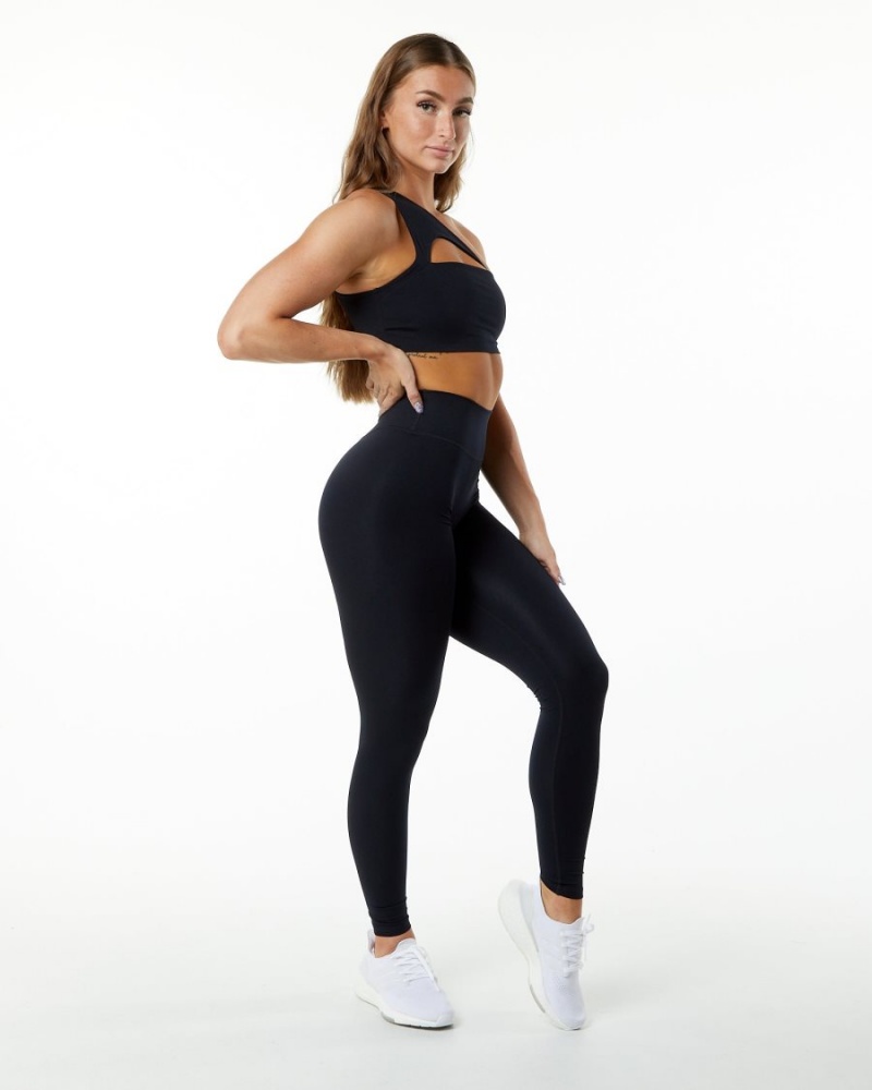 Leggings Alphalete Alphalux Wonder Legging 30" Noir Femme | VYC-52091407