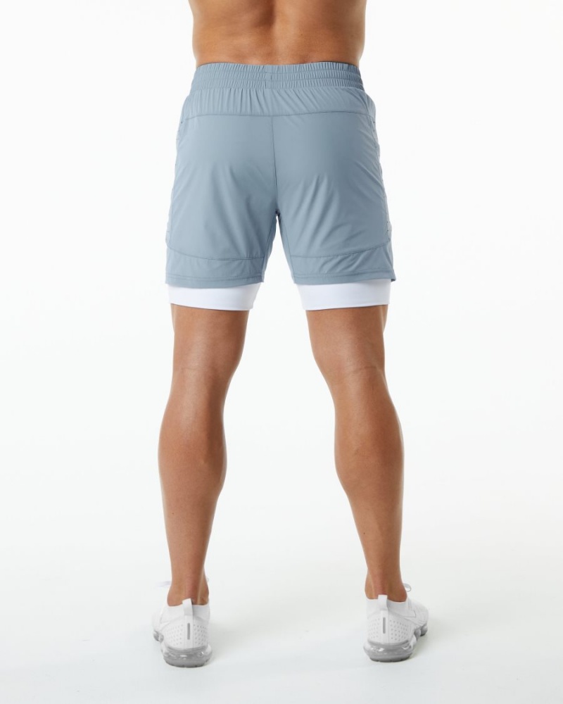 Short Alphalete Infinity Speed Corta 5.5" Bleu Homme | RAV-37820940