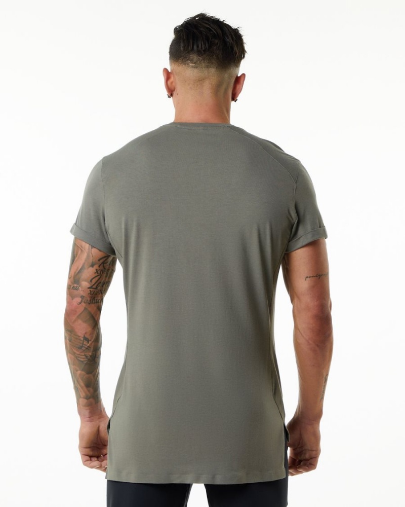 Chemises Alphalete Evo Pocket Tee Grise Homme | FSH-40108890