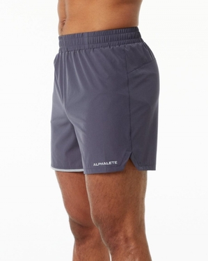 Short Alphalete Core Stride Corta 5” Violette Homme | LNO-12702800