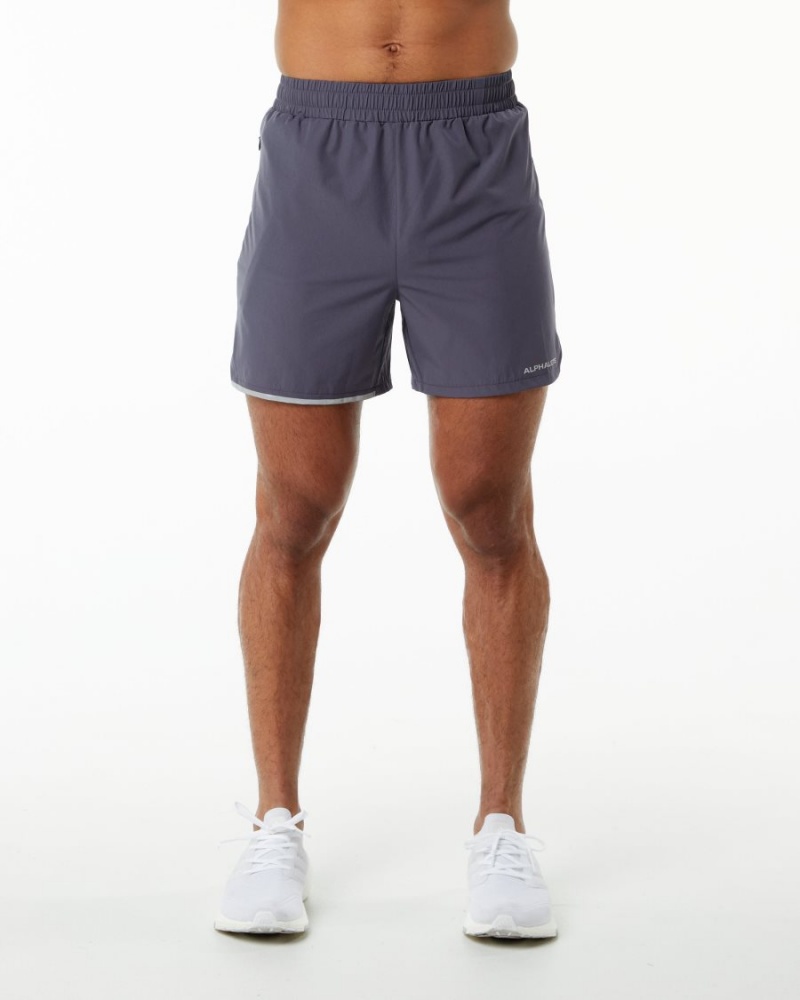 Short Alphalete Core Stride Corta 5” Violette Homme | LNO-12702800