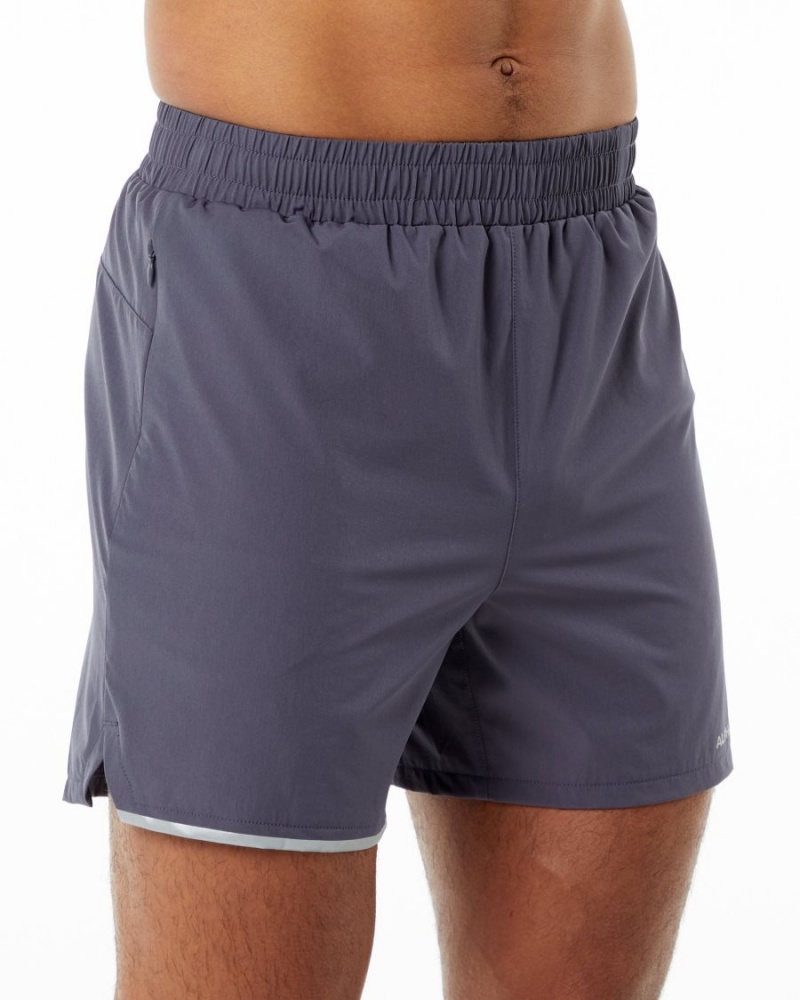 Short Alphalete Core Stride Corta 5” Violette Homme | LNO-12702800