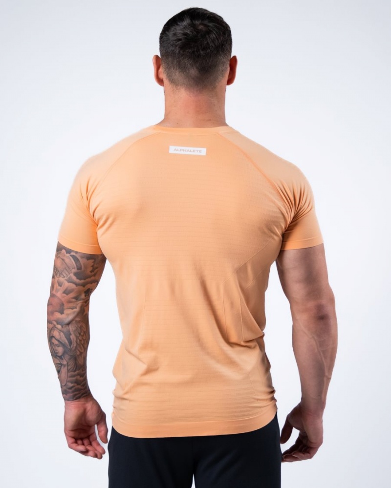 Chemises Alphalete Hero Tee Corail Homme | SUM-01862371