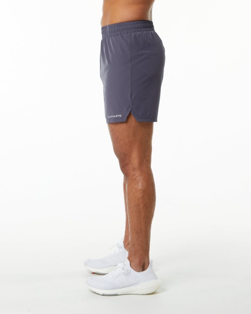 Short Alphalete Core Stride Corta 5” Violette Homme | LNO-12702800