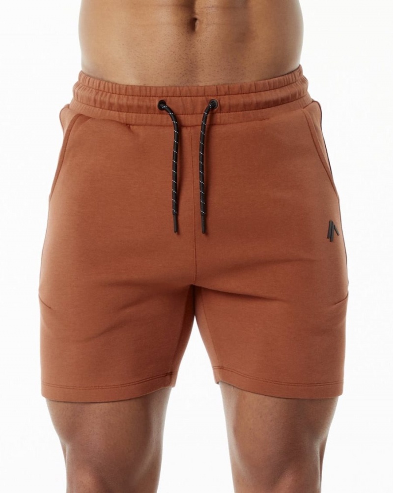 Short Alphalete ELMTS Athlétiques Corta 6" Brick Homme | XFO-90368086