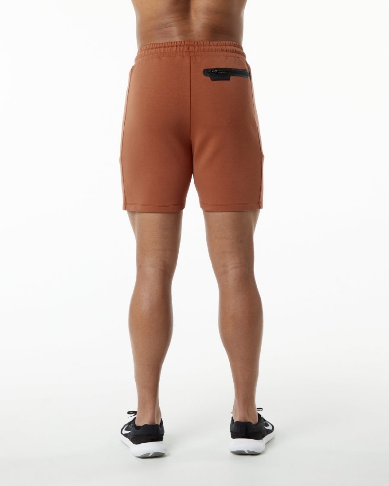 Short Alphalete ELMTS Athlétiques Corta 6" Brick Homme | XFO-90368086