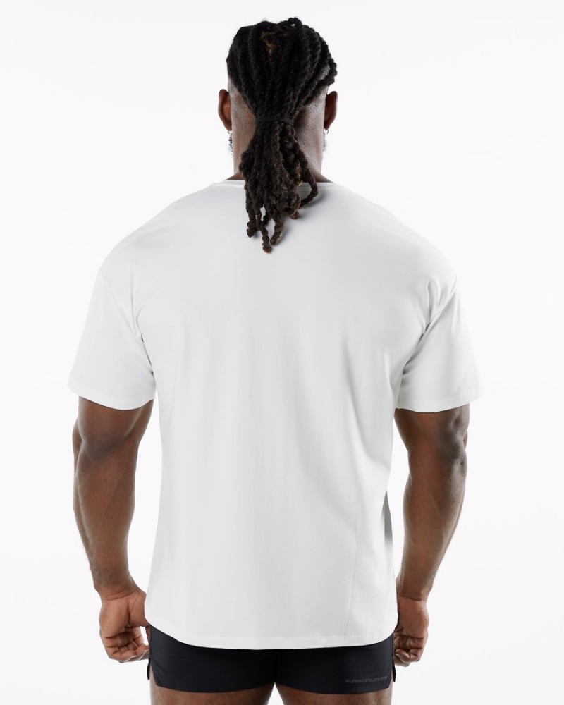 Chemises Alphalete Emblem Tee Blanche Homme | OGD-77545347