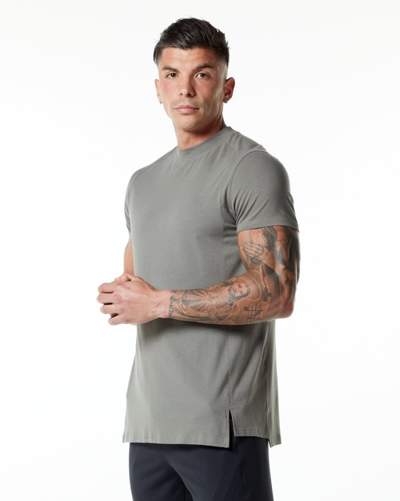 Chemises Alphalete Evo Tee Grise Homme | JON-16414576