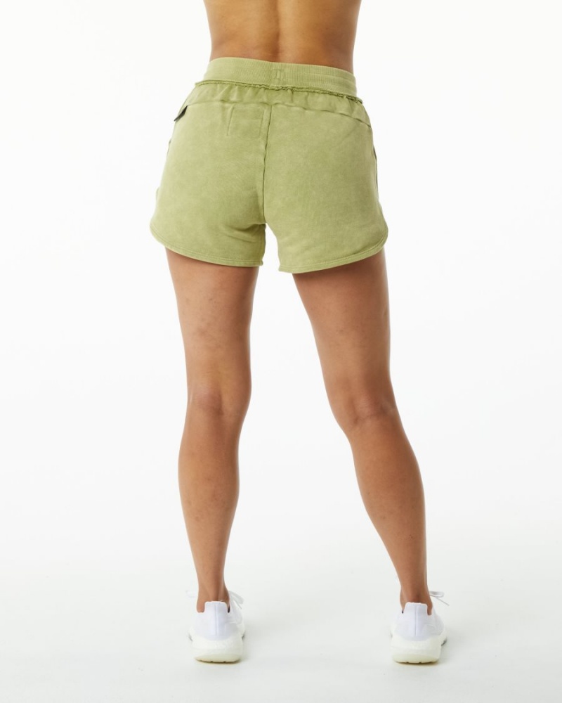 Short Alphalete Very Terry Corta Vert Femme | RIE-49439531