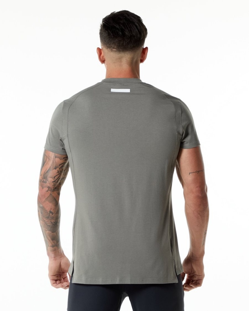 Chemises Alphalete Evo Tee Grise Homme | JON-16414576