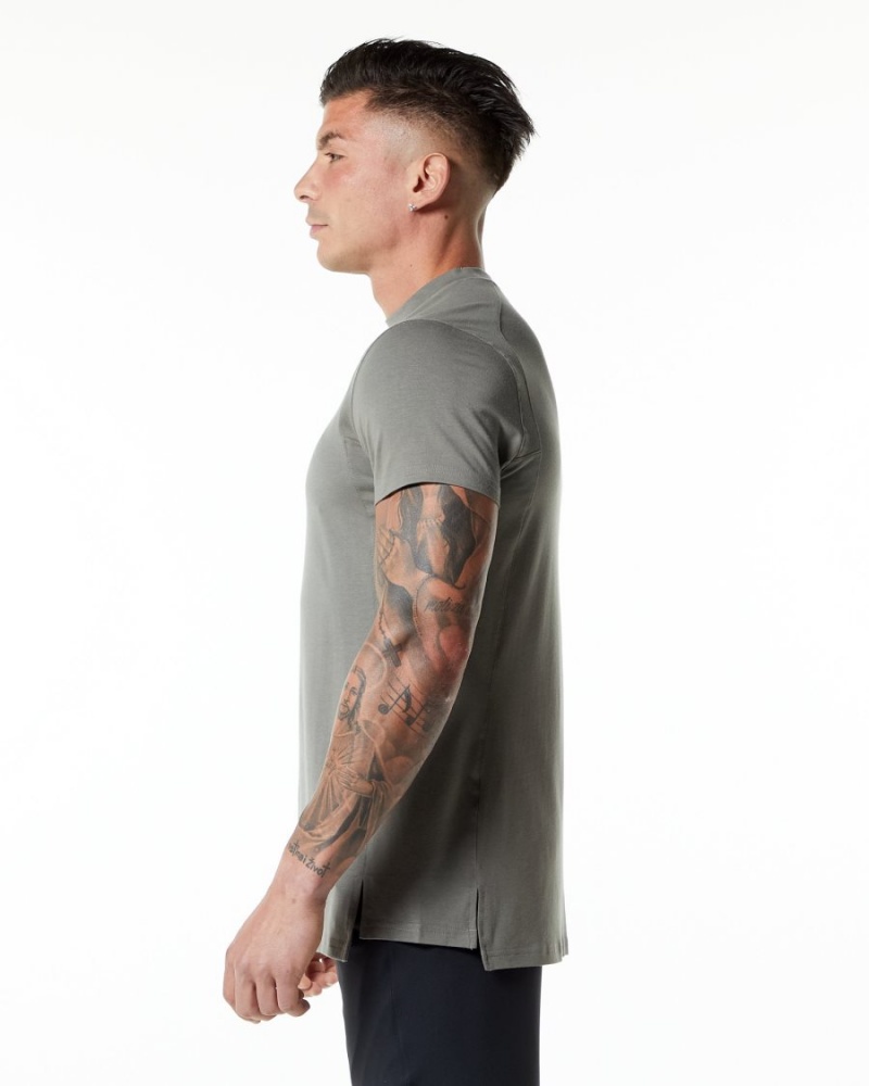 Chemises Alphalete Evo Tee Grise Homme | JON-16414576