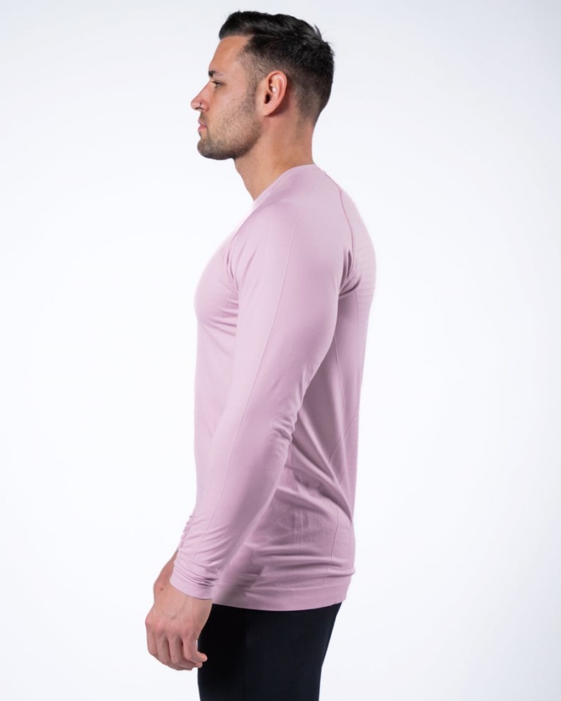 Chemises Alphalete Hero Long Sleeve Tee Bloom Homme | PGD-14018751