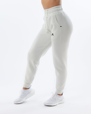 Pantalon Jogging Alphalete ELMTS Cuffed Jogger Blanche Femme | OVN-31909173