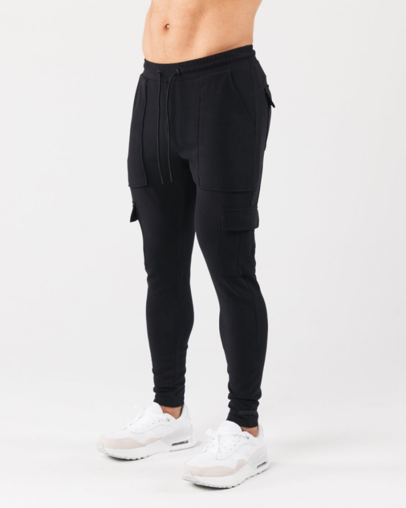 Pantalon Jogging Alphalete Identity Cargo Noir Homme | CCM-80830681